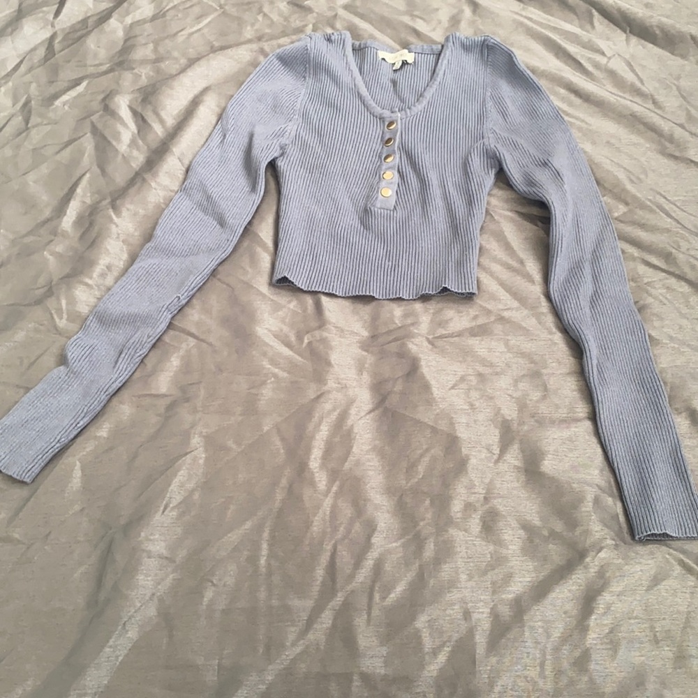 Love tree crop long sleeve
